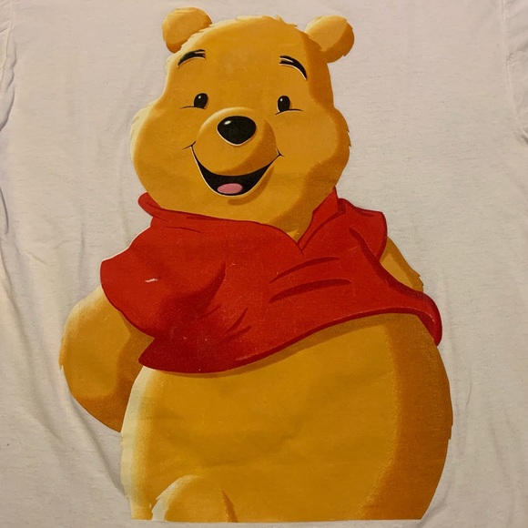 Vintage Big Print Winnie The Pooh Graphic Tee Sz L - Picture 3 of 6